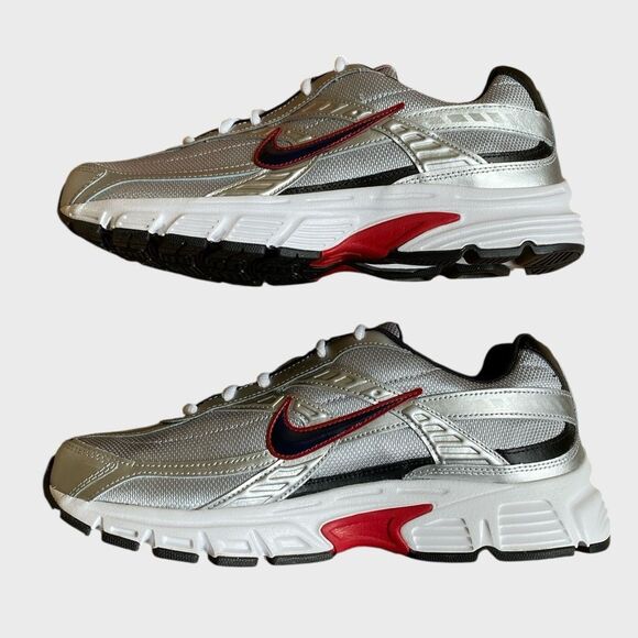 NWB Nike Initiator Running Athletic Shoes Men\'s Size 10.5 Metallic Silver White main image 6